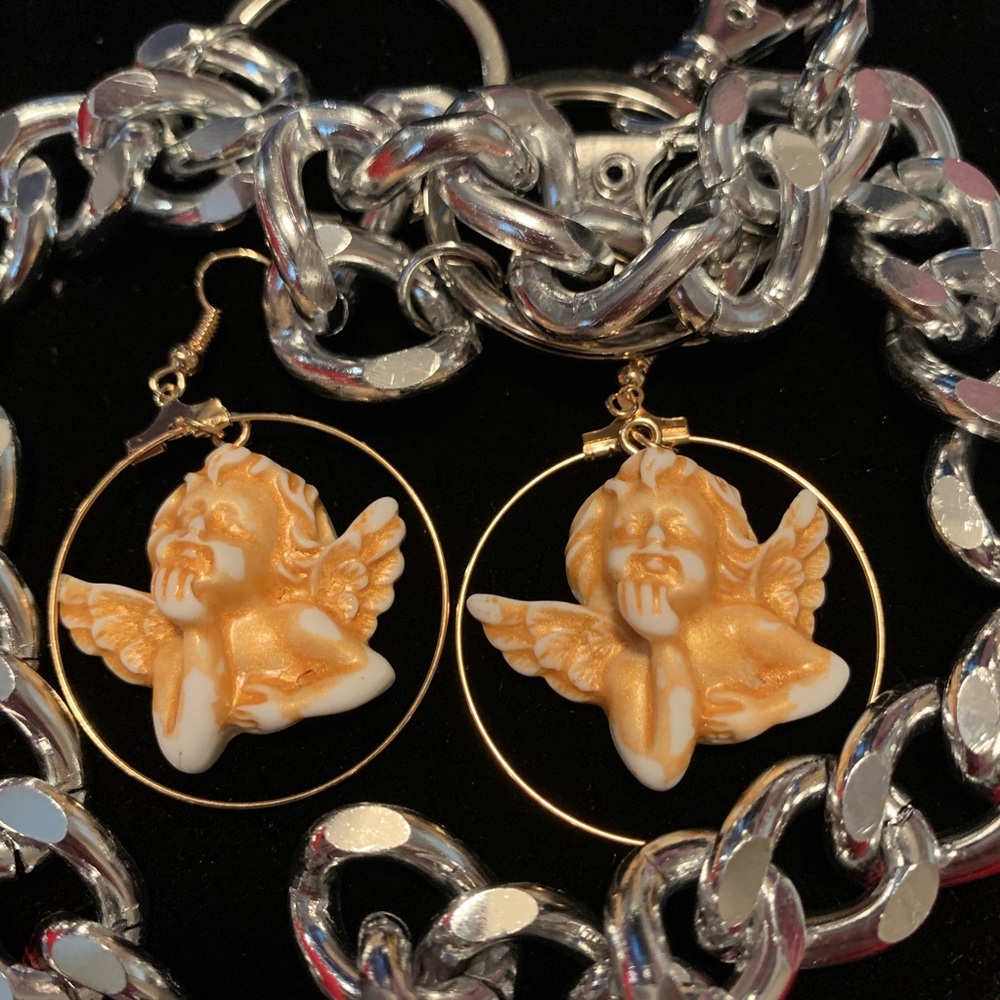 Angel Hoop Earrings 👼